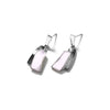 Stunning Contemporary Mother of Pearl or Abalone Sterling Silver Statement Earrings