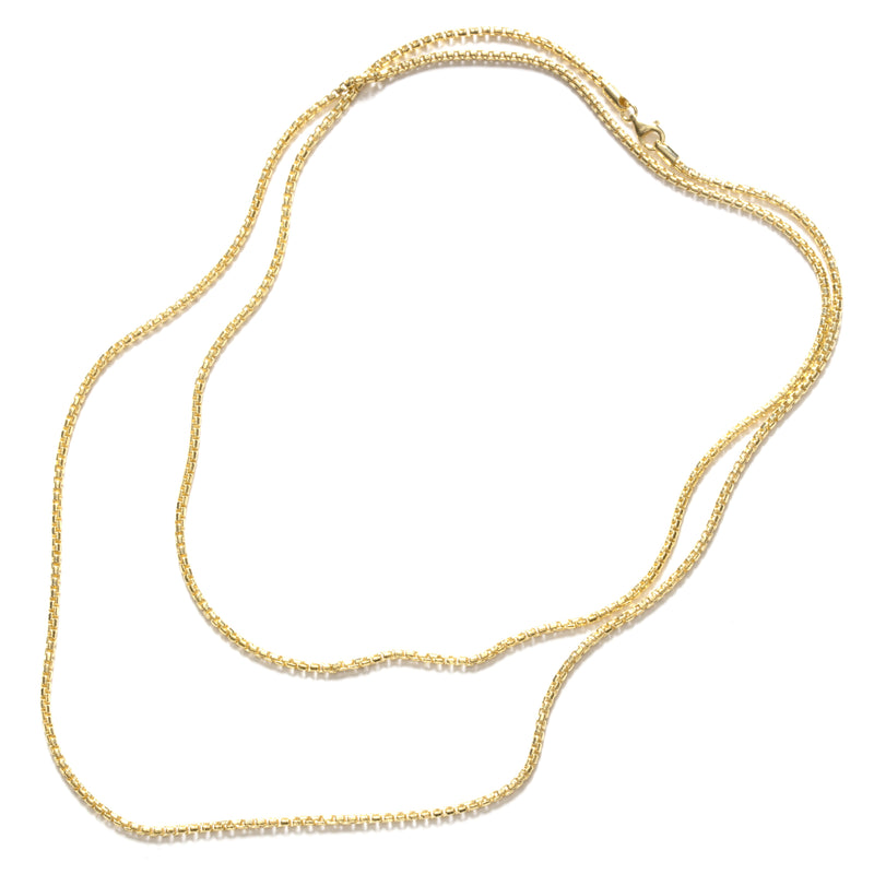 Stunning 18kt Gold Plated Bermuda Cable Chain Necklace 36