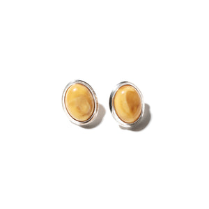 Gorgeous Butterscotch Baltic Amber Sterling Silver Statement Earrings