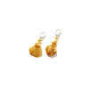 Polish Designer Baltic Butterscotch Amber Sterling Silver Statement Earrings