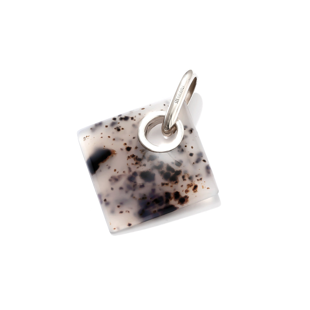 Gorgeous Starborn Montana Agate Sterling Silver Statement Pendant