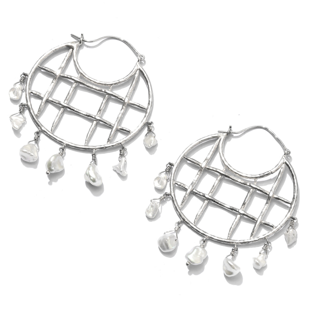 Outrageous Dream Catcher Sterling Silver Statement Earrings