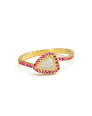Beautiful Baby Girl Gold Plated Silver Ring