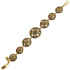 Roman Design 14kt Gold Plated Marcasite Bracelet