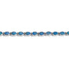 Sparkling Australian Blue Opal Sterling Silver Bracelet