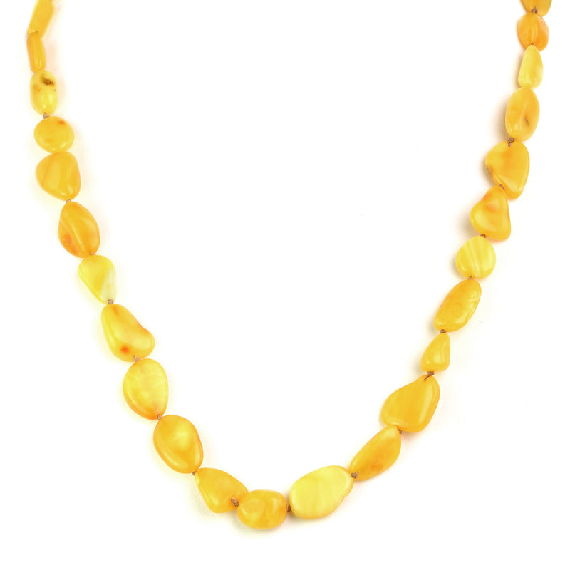 Gorgeous Natural Butterscotch Baltic Amber Beaded Necklace