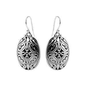 Intricate Silver Balinese Sterling Silver Earrings