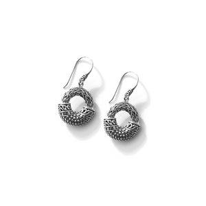 Beautiful  Unique Balinese Design Sterling Silver Statement Earrings