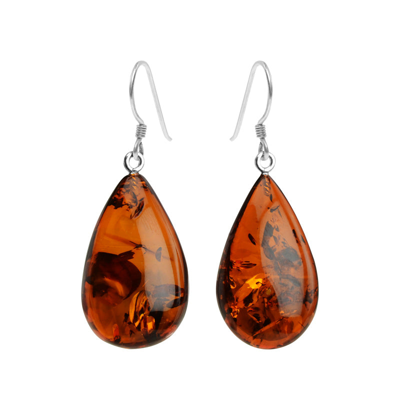 Magnificent Baltic Amber Sterling Silver or Gold filled Statement Earrings
