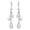 Beautiful Cluster of Fresh Water Pearl Sterling Silver Earrings