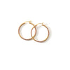 Stunning Two Tone 18kt Gold Plated & 18kkt Rose Gold Plated Sterling Silver Hoop Earrings