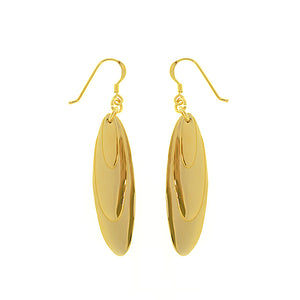 Gorgeous 14kt Gold Plated 3-Drop Drop Earrings