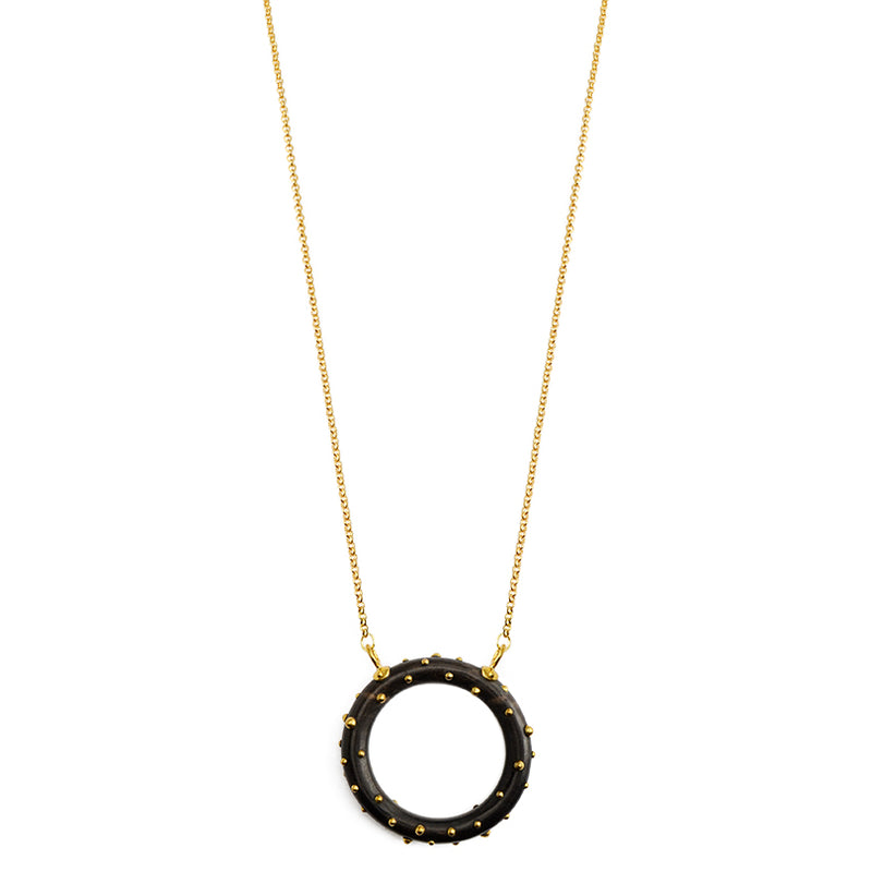 Karen London Exclusive Design Rosewood 18kt Gold Plated Chain Necklace