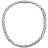 Magnificent Sterling Silver 12mm Borobudur Statement Chain with Decorative Barrel Clasp
