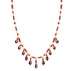 Beautiful Faceted Garnet Princess Gold Filled Necklace