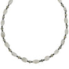 Stunning Black Rutiliated Translucent Qaurtz with Hematite Sterling Silver Necklace