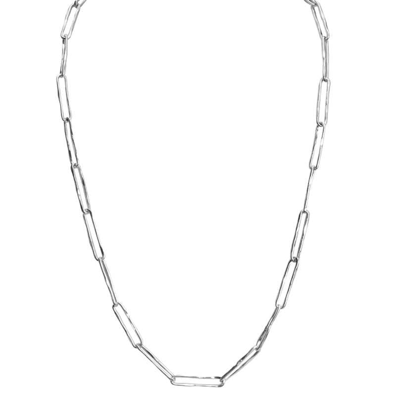 Stunning Italian Chain Rhodium Plated Sterling Necklace