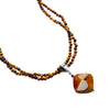 Stunning Strands of Tiger's Eye with A Stunning Mookaite Pendant Sterling Silver Necklace