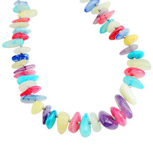 Gorgeous Agate Stones Sterling Silver Statement Necklace