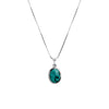 Genuine Petite Turquoise Sterling Silver Necklace