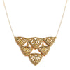 Beautiful Art Deco Style 14k Gold Plated Marcasite Necklace