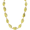 Glamorous Faceted Lemon Quartz Gold Filled Necklace - 19"-20.5"