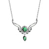 Green Quartz Sterling Silver Necklace