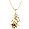 Elegant Leopard 18kt Gold Plated Sterling Silver Italian Necklace With Red Eyes! 16" - 19"
