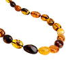 Polish Designer Magnificent large Baltic Amber Stones Beaded Statement Necklace 27"