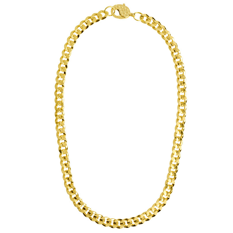 Classic Gold Plated Curb Link Chain in various lengths 16"-35"