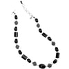 Classic Black Onyx in a Sterling Silver Filigree Design Statement Necklace