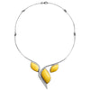 Beyond Gorgeous Butterscotch Baltic Amber Sterling Silver Statement Necklace