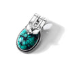 Gorgeous Turquoise Sterling Silver Statement Pendant