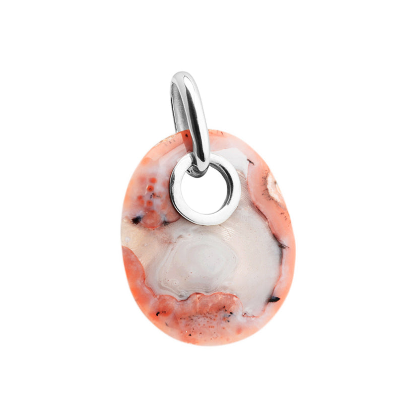 Starborn Natural Banded Agate Sterling Silver Pendant