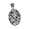 Gorgeous Balinese Lapis Sterling Silver Statement Pendant