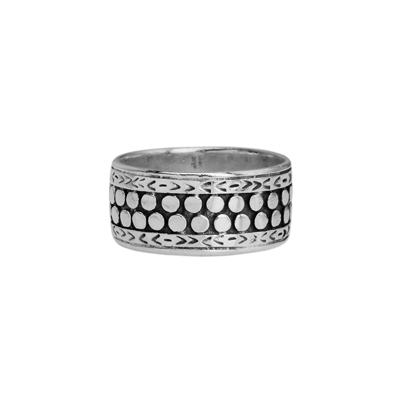 Renowned Bali Designer deGruchy Sterling Silver Ring-Large Sizes