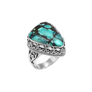 Standout Turquoise Sterling Silver Statement Ring