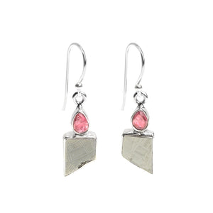 Starborn Petite Tourmaline and Pyrite Sterling Silver Earrings